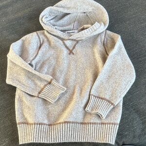 Old Navy Light Tan Hooded Boys Sweater